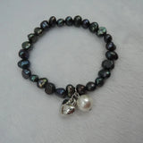 Natural Freshwater Black Pearl Bracelet
