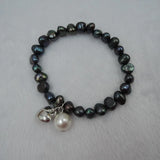 Natural Freshwater Black Pearl Bracelet