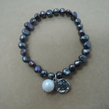 Black Freshwater Pearl Bracelet