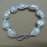 Baroque Freshwater Pearl Bracelet, Nature Colors, 13-17mm