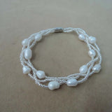 Freshwater Pearl Bracelet with Magnet Closer