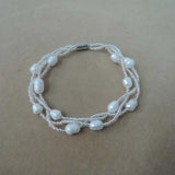 Freshwater Pearl Bracelet with Magnet Closer
