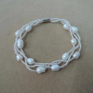 Freshwater Pearl Bracelet with Magnet Closer