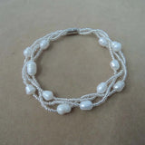 Freshwater Pearl Bracelet with Magnet Closer