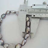 Baroque Pearl Bracelet with Crystal Accent