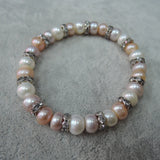Freshwater Pearl Bracelet with Crystal Accessories