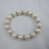 Freshwater Pearl Bracelet with Crystals - Elegant Jewelry Accessory