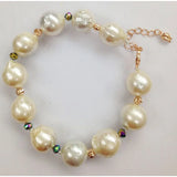 Freshwater Pearl Bracelet with Rose Plating