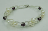 Freshwater Pearl Crystal Bead Bracelet