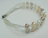 Pearl Bracelet with Crystal Beads