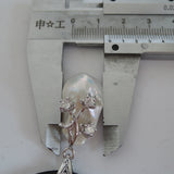 Baroque Pearl Pendant Necklace with Real Leather Chain
