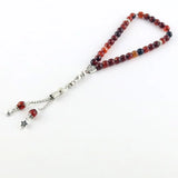 Natural Agate Stone Tasbih Islamic Pray Beads Muslim Prayer 8mm Misbaha Tasbeeh