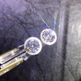 1ct D,VVS Moissanite Ear Studs, 925 Silver