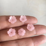 100 pcs 10mm Plum Blossom Flowers Resin Flat Back Acrylic Flower XP