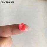 100 pcs 10mm Plum Blossom Flowers Resin Flat Back Acrylic Flower XP