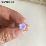 100 pcs 10mm Plum Blossom Flowers Resin Flat Back Acrylic Flower XP