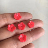 100 pcs 10mm Plum Blossom Flowers Resin Flat Back Acrylic Flower XP