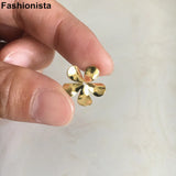 100 pcs 15mm Raw Brass Flower Bead Caps DIY Jewelry Crafts