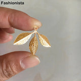 100 pcs Metal Leaf Charms for Jewelry Project