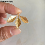 100 pcs Metal Leaf Charms for Jewelry Project