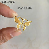 100 pcs Metal Stamping Butterfly Charms, Filigree Butterfly Pendant
