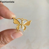 100 pcs Metal Stamping Butterfly Charms, Filigree Butterfly Pendant