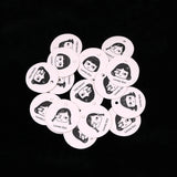 100 pcs 3.5cm Round Paper Label for Little Girl Gift Personalized Tag