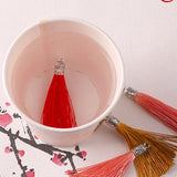 100 pcs 6 Cm Silk Tassel Anti-Fold Earring Material