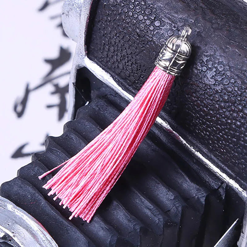 100 pcs 6 Cm Silk Tassel Anti-Fold Earring Material