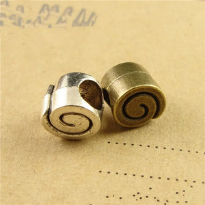 100 pcs Antique Bronze/Silver Loose Beads for Jewelry Making