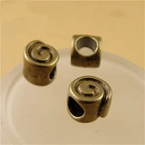 100 pcs Antique Bronze/Silver Loose Beads for Jewelry Making