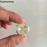 100 pcs Brass Bead Caps 21mm, Gold/Silver/Raw Brass Flower Bead Cap DIY