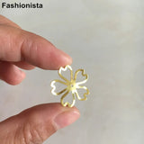 100 pcs Brass Bead Caps 21mm, Gold/Silver/Raw Brass Flower Bead Cap DIY