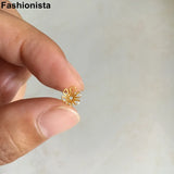 100 pcs Brass Filigree Bead Caps 6mm Silver Raw Brass Metal Hollow Flower Beads