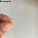 100 pcs Brass Filigree Bead Caps 6mm Silver Raw Brass Metal Hollow Flower Beads