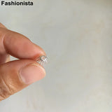 100 pcs Brass Filigree Bead Caps 6mm Silver Raw Brass Metal Hollow Flower Beads