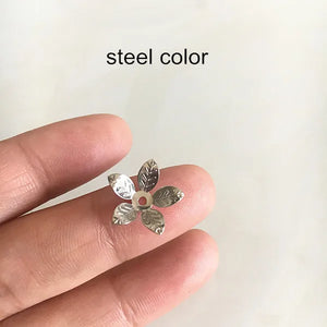100 pcs Brass Flower Bead Caps,14mm Floral Filigree Bead Caps