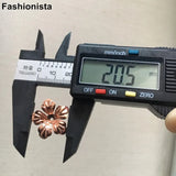 100 pcs 20.5mm Brass 3D Metal Flowers Bead Cap for Jewelry