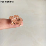 100 pcs 20.5mm Brass 3D Metal Flowers Bead Cap for Jewelry