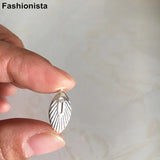 100 pcs Detailed Leaf Charms - DIY Jewelry Supplies