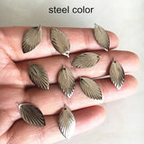 100 pcs Detailed Leaf Charms - DIY Jewelry Supplies