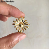 100 Gold Filigree Flower Bead Caps 25mm