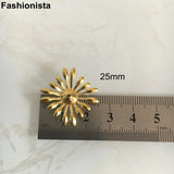 100 Gold Filigree Flower Bead Caps 25mm