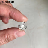 100 pcs Metal Fan Charms 13*12mm for Jewelry & Crafts Making