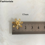 100 pcs Metal Stamping Filigree Flowers Bead Cap 17mm DIY Crafts