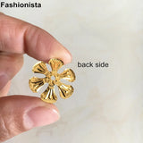 100 pcs Metal Stamping Flower Bead Caps For Filigree Jewel Making-Silver