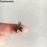 100 pcs Pinecone Charms 10.5x15mm Antique Bronze DIY Earrings Bracelets Pendant