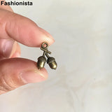 100 pcs Pinecone Charms 10.5x15mm Antique Bronze DIY Earrings Bracelets Pendant