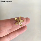 100 Raw Brass Bead Caps, 14mm Flower Bead Cap, Jewelry Making DIY Crafts