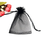 100 pcs Drawstring Organza Bag Wedding Candy Jewelry Packaging 5x7cm 7x9cm